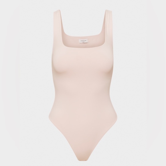 Contour Squareneck Bodysuit Babaton Aritzia Pink - Picture 2 of 6